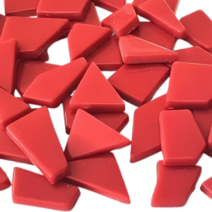 Glass Puzzle Pieces – Red