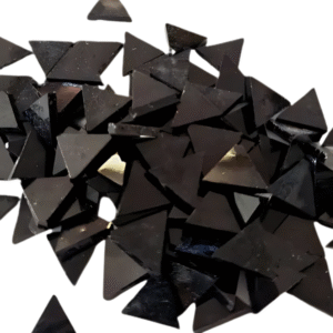 Glass Opaque Triangles – Black
