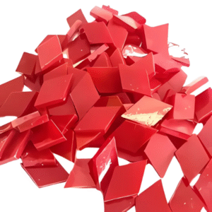 Stained Glass Opaque Diamond – Ruby Red