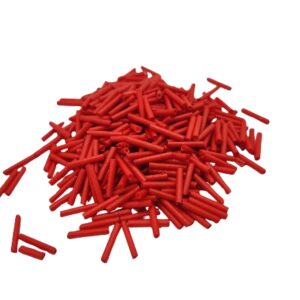 Glass Stamen Sticks - (12x2mm) - Tomato