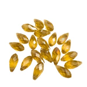 Glass Crystal Droplets - (12x6mm) - Citrus(G)