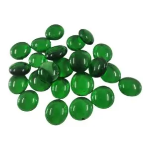 Glass Nuggets - Transparent Deep Green