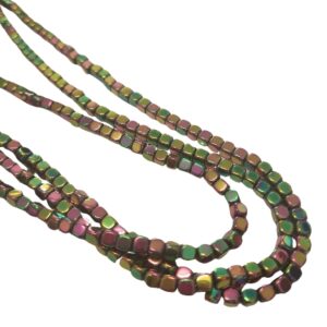 Glass Cubies - 4x4x4mm - Wintergreen (I)