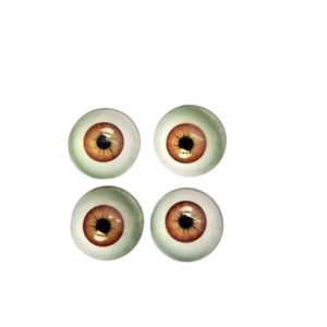 Eyes Cabochons - Brown - 4pc