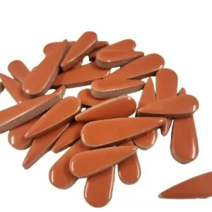 Ceramic Petal Teardrops - Orange