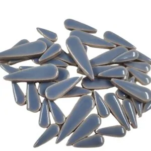 Ceramic Petal Teardrops - Powder Blue