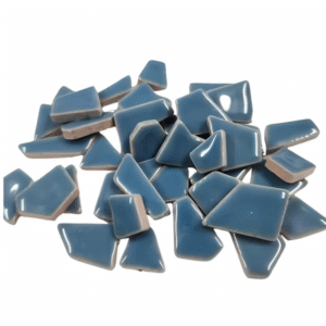 Irregular Ceramic Pieces - Azure Blue