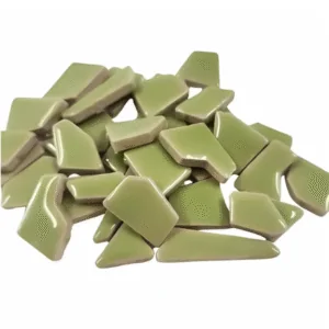 Irregular Ceramic Pieces - Lime
