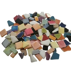 1Kg Irregular Ceramics - Range of 10-20mm - Mixed Colours