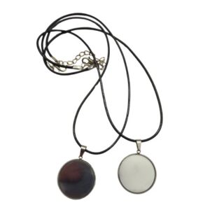 Silver Plated Pendant Cases x2 with Cord