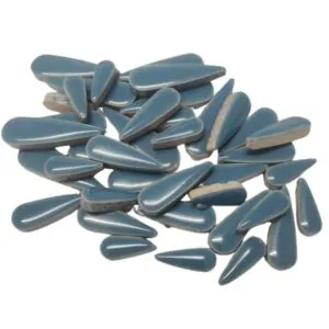 Ceramic Petal Teardrops - Blue