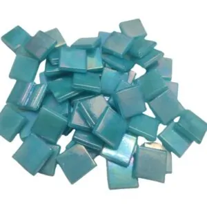Iridised Tiles - 15x15mm - Jade