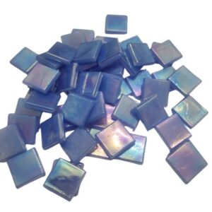 Iridised Tiles - 15x15mm - Powder Blue